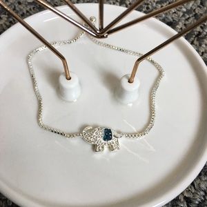 Unwritten Silver & Crystal Elephant Bolo Bracelet